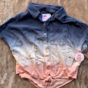 Girls Justice Button Up